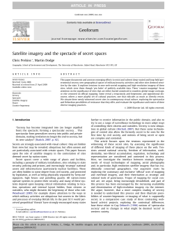 Satellite imagery and the spectacle of secret spaces