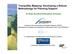 Tranquillity Mapping: Developing a Robust Methodology for