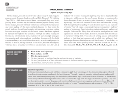 NYS Common Core ELA Curriculum Grade 6 &bull; Module 1
