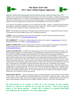 Junior Sailing 2017 Application