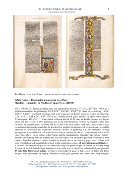 Full description  - Dr. J&ouml;rn G&uuml;nther Rare Books AG