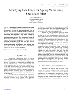 Modifying Face Image for Ageing Marks using Specialized Filter