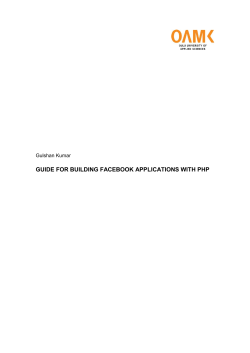 guide for building facebook applications with php
