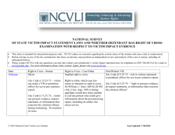 national survey of state victim impact statement laws