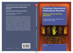 Precarious International Multicultural Education