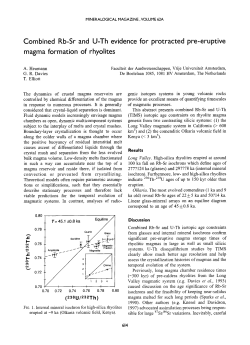Combined Rb-Sr and U-Th evidence for protracted pre