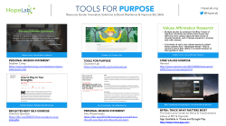 TOOLS FOR PURPOSE