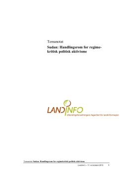 Handlingsrom for regimekritisk politisk aktivisme