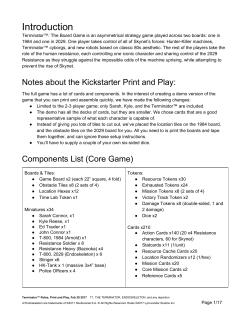 Introduction - The Terminator&trade;: The Official Board Game