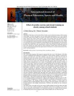 Effect of aerobic exercise and circuit training on obesity among