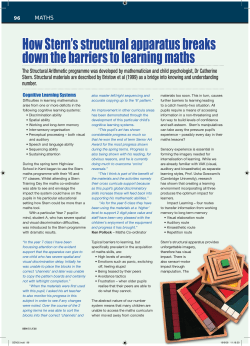 How Stern`s structural approach breaks down the barriers