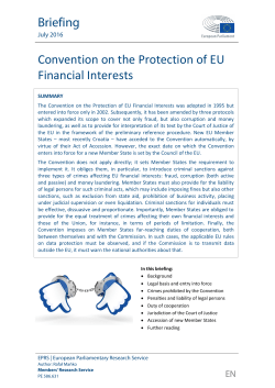Convention on the Protection of EU Financial Interests