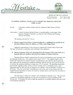 Minutes - City of Westlake