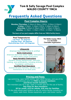 Pool Complex Hours - Waldo County YMCA