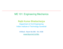 ME 101: Engineering Mechanics