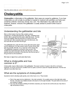 Cholecystitis