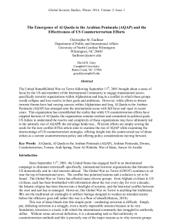 The Emergence of Al Qaeda in the Arabian Peninsula (AQAP) and