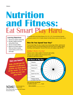 FN1813 Nutrition and Fitness: Eat Smart Play Hard