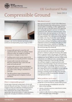 Compressible Ground - British Geological Survey