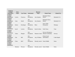 Crimson: Younger Elementary First Name Last Name Instrument