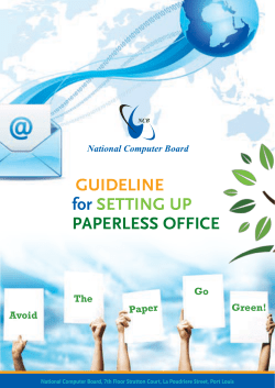 Guideline for setting up Paperless Office