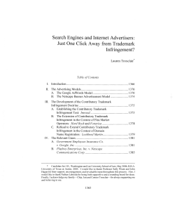 Search Engines and Internet Advertisers