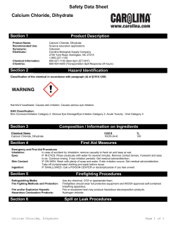Calcium Chloride Dihydrate