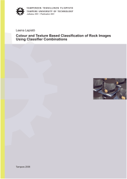 Colour and Texture Based Classification of Rock Images Using