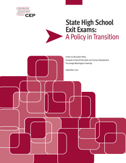 State High School Exit Exams