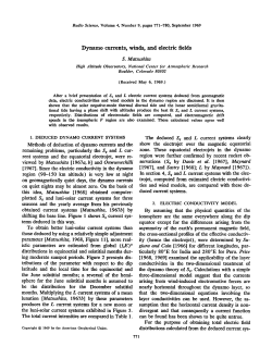 Dynamo Currents, Winds, and Electric Fields