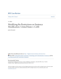 Modifying the Restrictions on Sentence