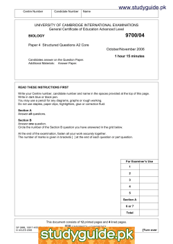 9700/04 - StudyGuide.PK