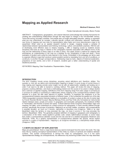 Mapping as Applied Research - Enquiry: The ARCC Journal of
