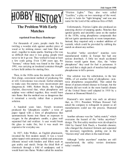 The Problem With Early Matches