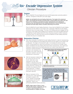 Encode&reg; Impression System