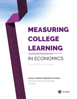 (2016) Measuring College Learning in Economics