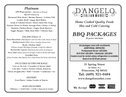 bbq packages - Tuscany Italian Market