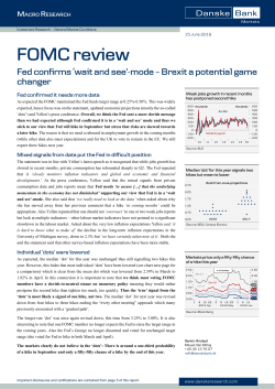 FOMC review: Fed confirms `wait and see`-mode