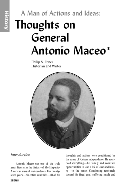 A Man of Actions and Ideas: Thoughts on General