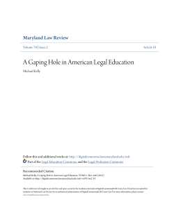 A Gaping Hole in American Legal Education