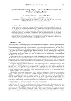 Asymmetric Microstrip Right/Left-handed Line Coupler with Variable