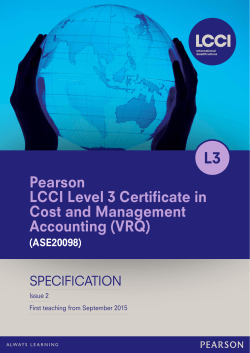 Specification | PDF 501.7 KB - Edexcel