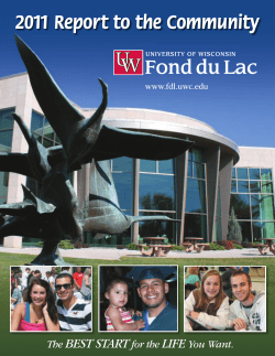 2011 Report to the Community - University of Wisconsin