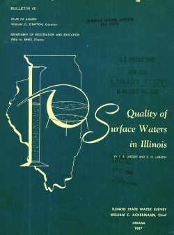 Quality of surface waters in Illinois