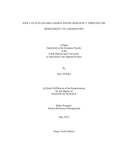 How Can Sustainable Design Insure Resiliency through the