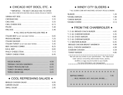 chicago hot dogs, etc - Chicago Hamburger Company
