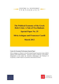 The Political Economy of the Greek Debt Crisis