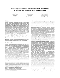 Unifying Refinement and Hoare-Style Reasoning