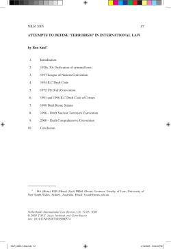 57 NILR 2005 ATTEMPTS TO DEFINE `TERRORISM` IN