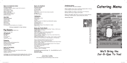 Catering Menu
